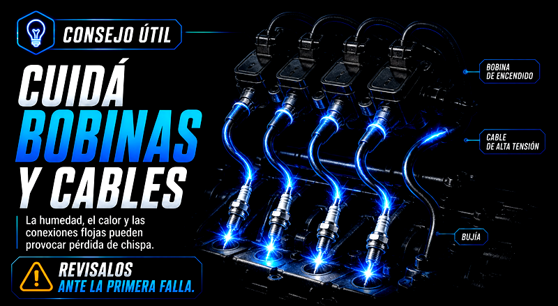 Consejo sobre bobinas y cables de encendido